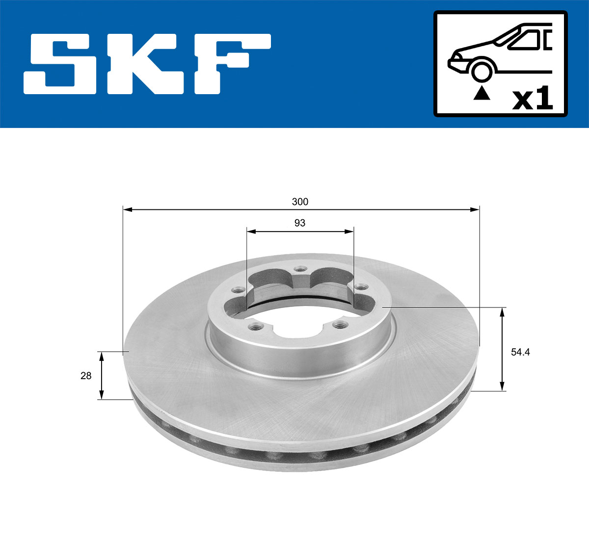 Disc frana SKF VKBD80108V1
