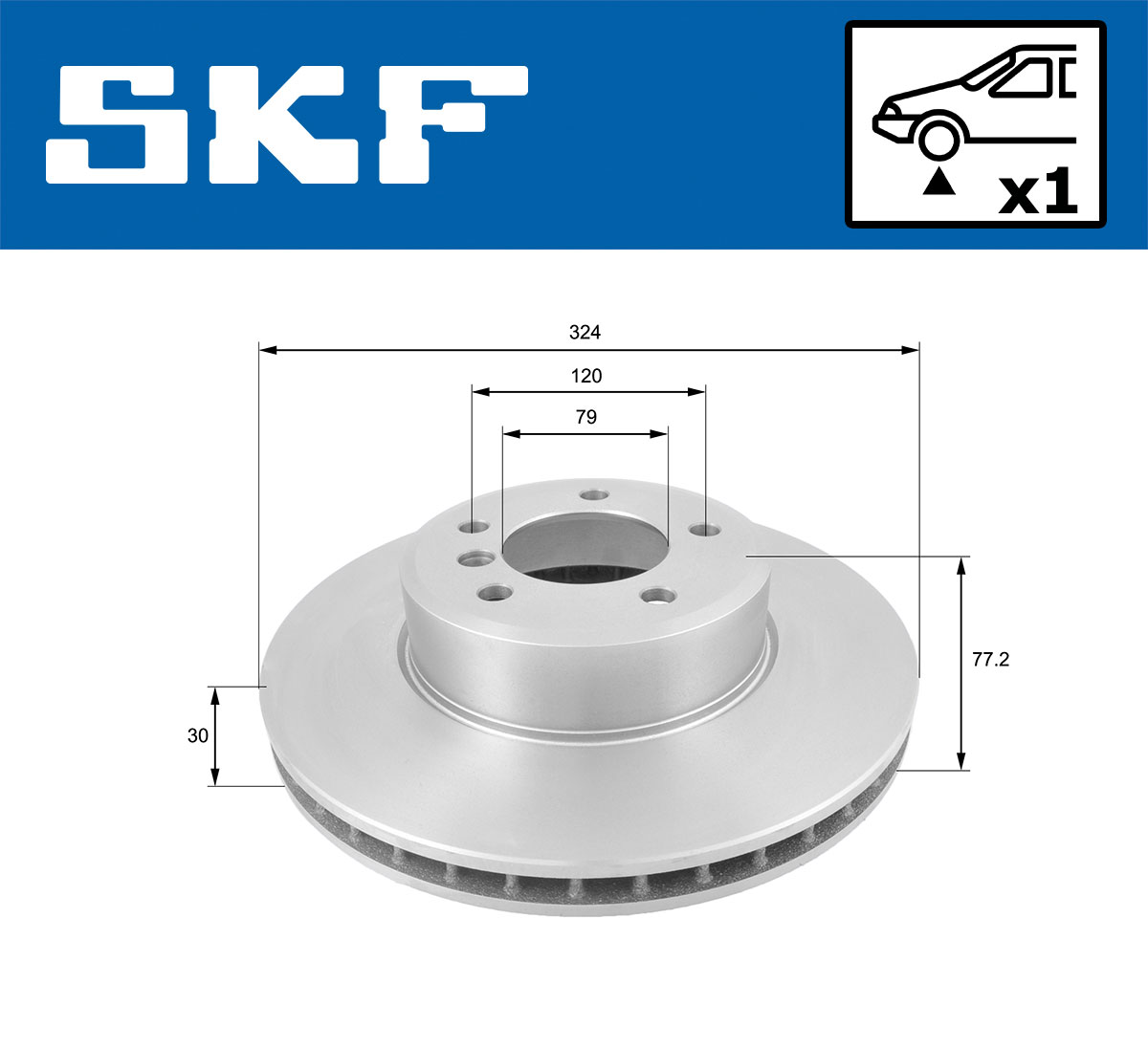 Disc frana SKF VKBD80138V1