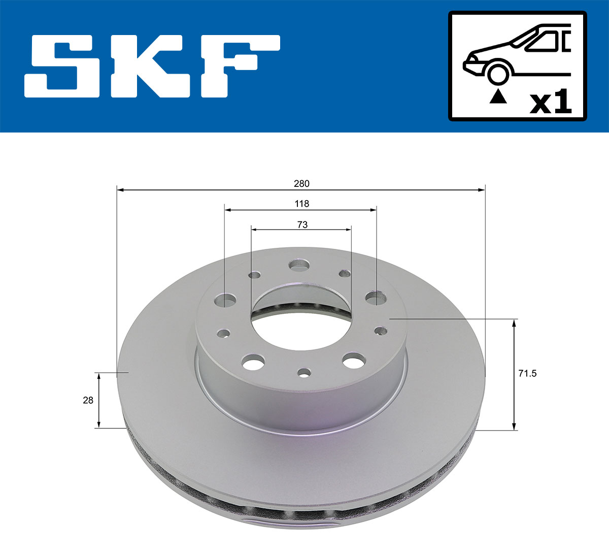 Disc frana SKF VKBD80139V1