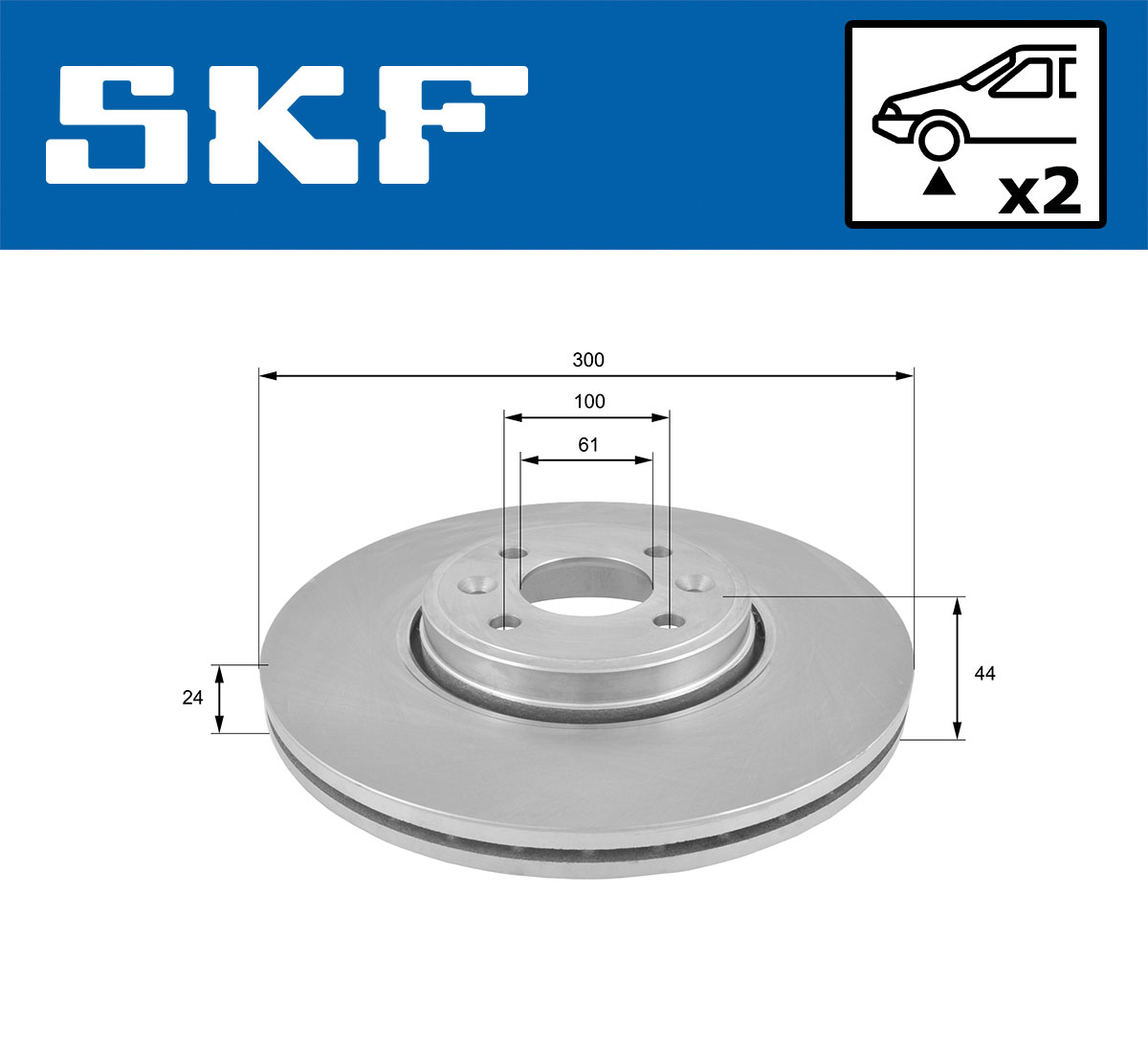 Disc frana SKF VKBD80173V2