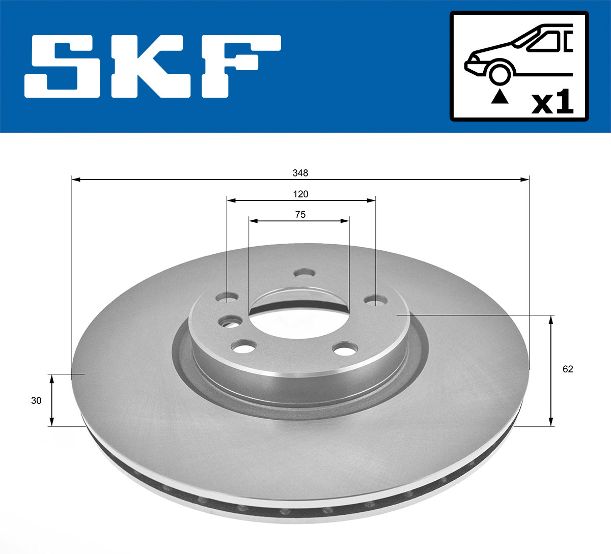 Disc frana SKF VKBD80199V1