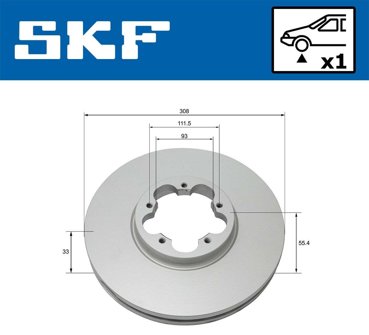Disc frana SKF VKBD80211V1