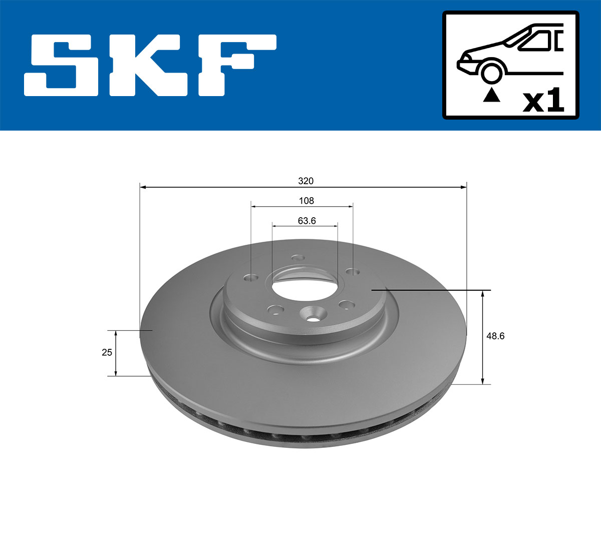 Disc frana SKF VKBD80213V1