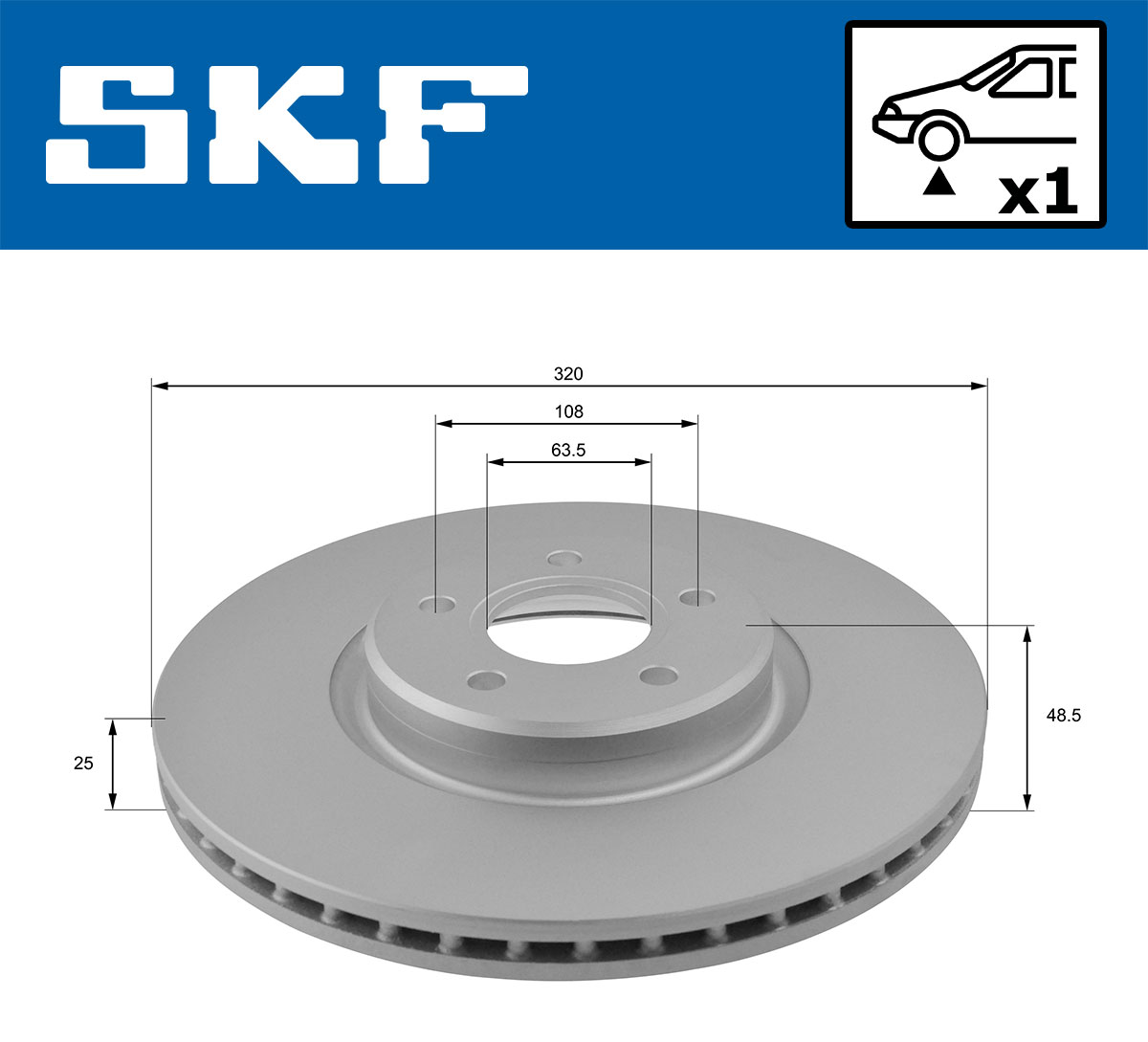 Disc frana SKF VKBD80223V1