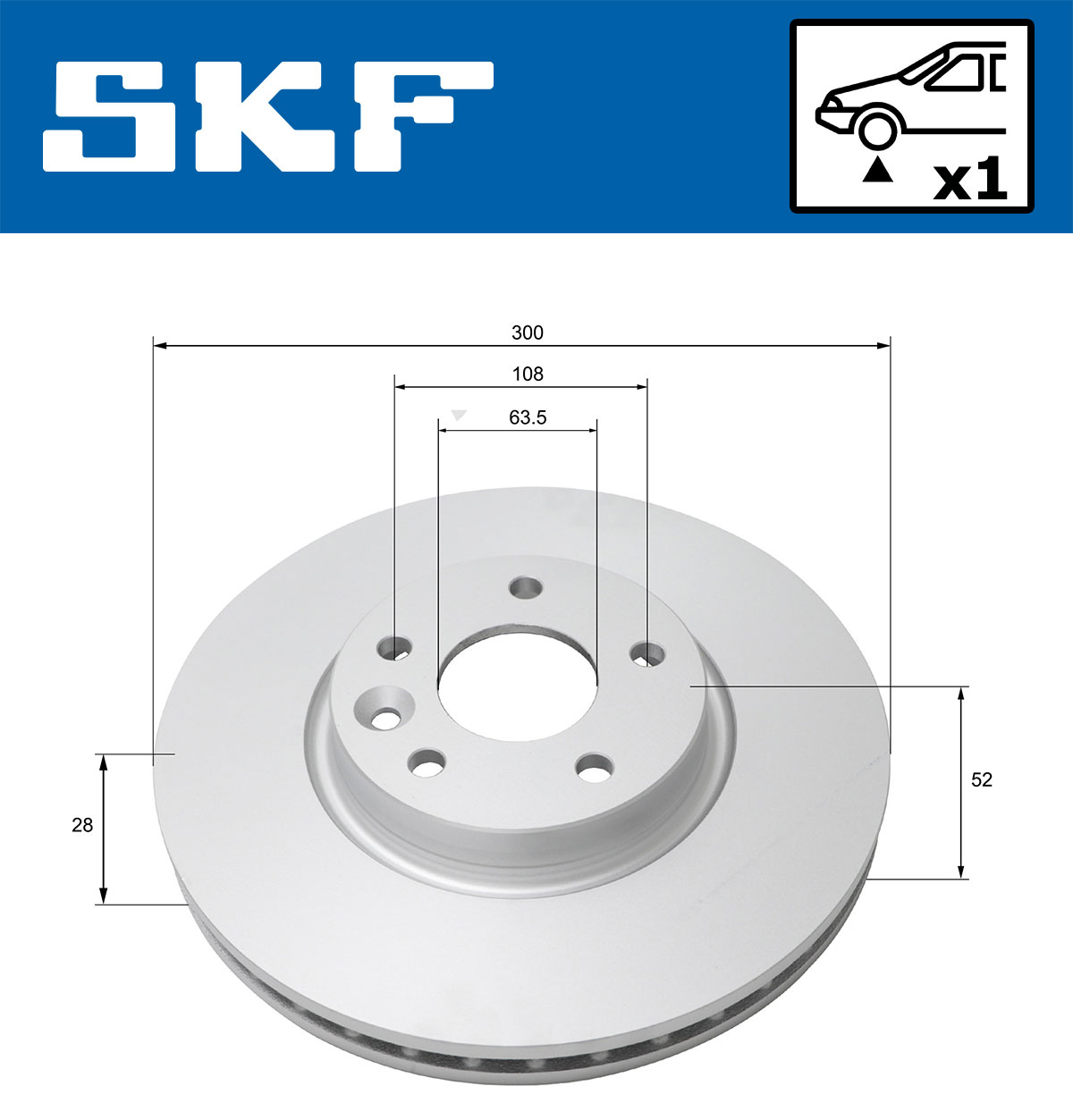 Disc frana SKF VKBD80283V1