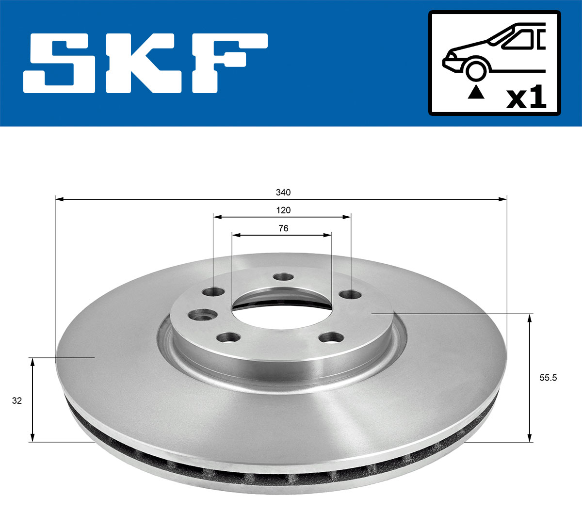 Disc frana SKF VKBD81084V1