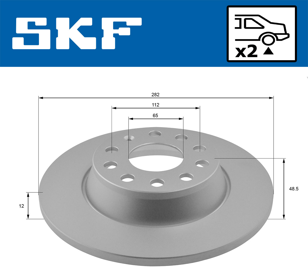 Disc frana SKF VKBD90014S2