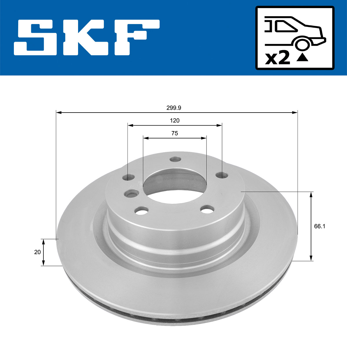 Disc frana SKF VKBD90031V2