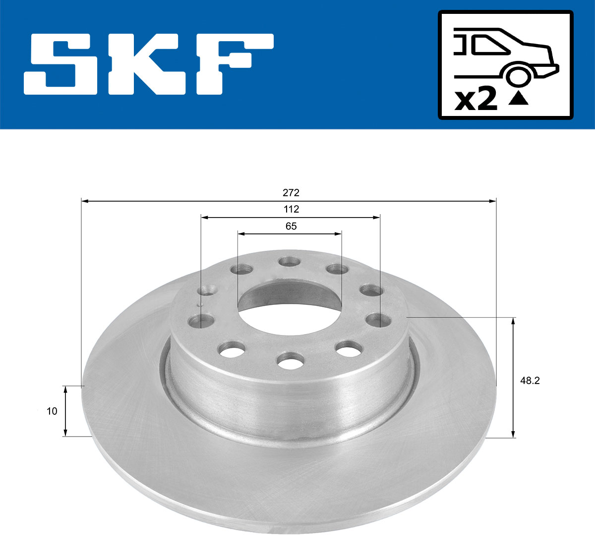 Disc frana SKF VKBD90041S2
