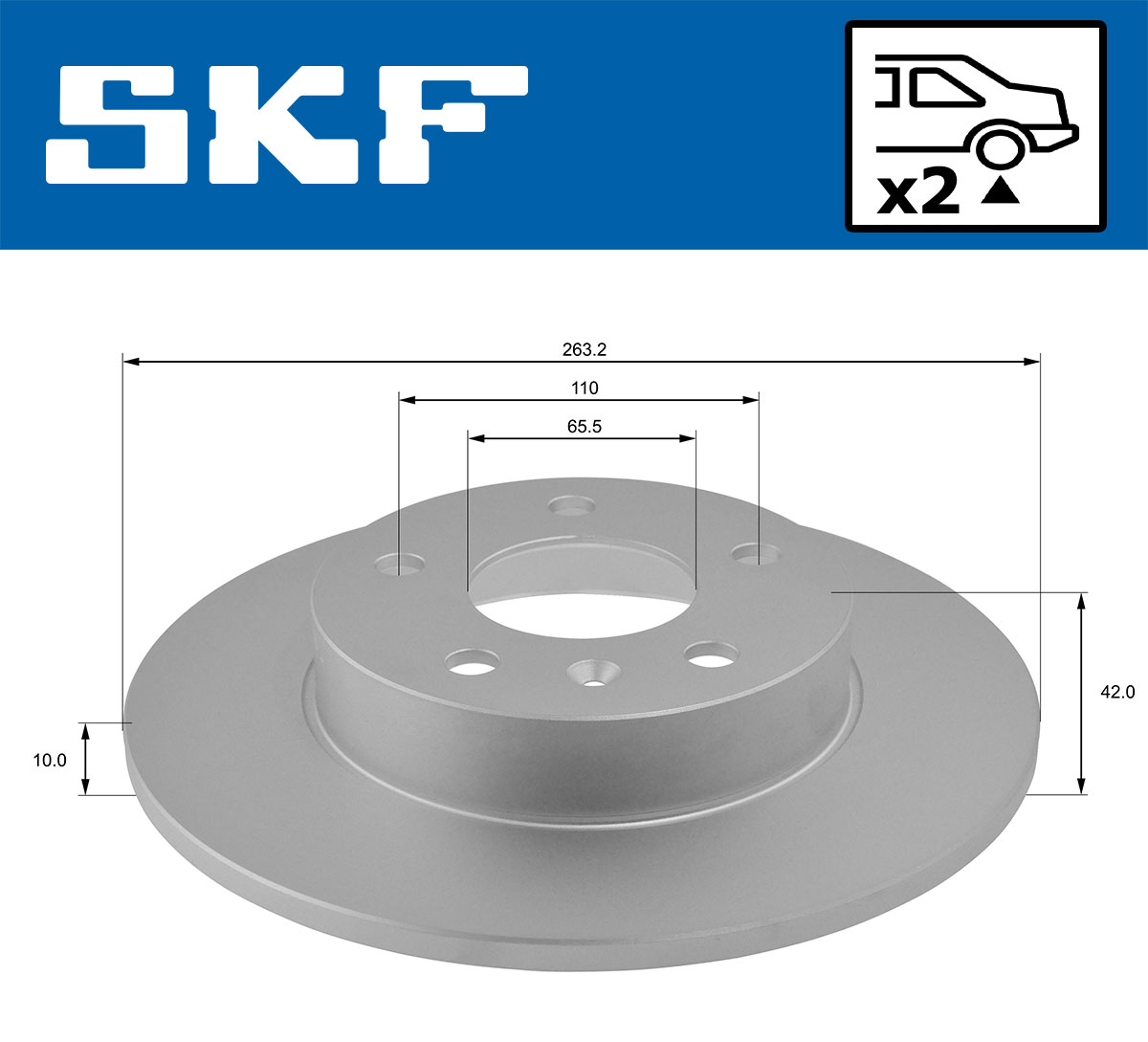 Disc frana SKF VKBD90115S2