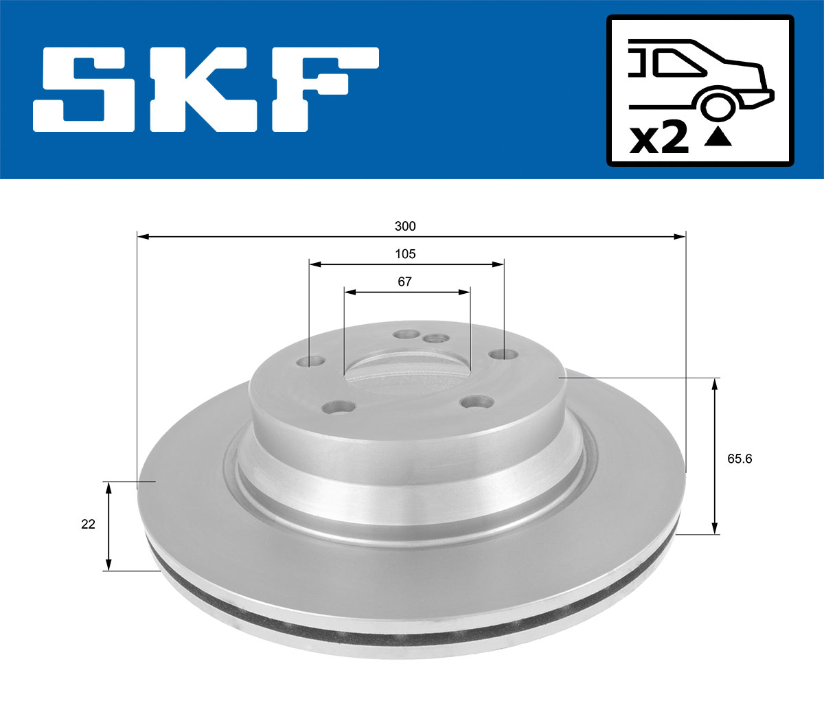 Disc frana SKF VKBD90118V2