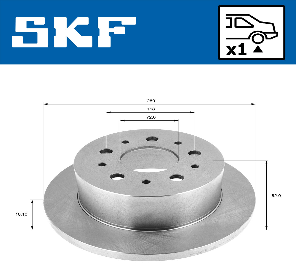 Disc frana SKF VKBD90131S1