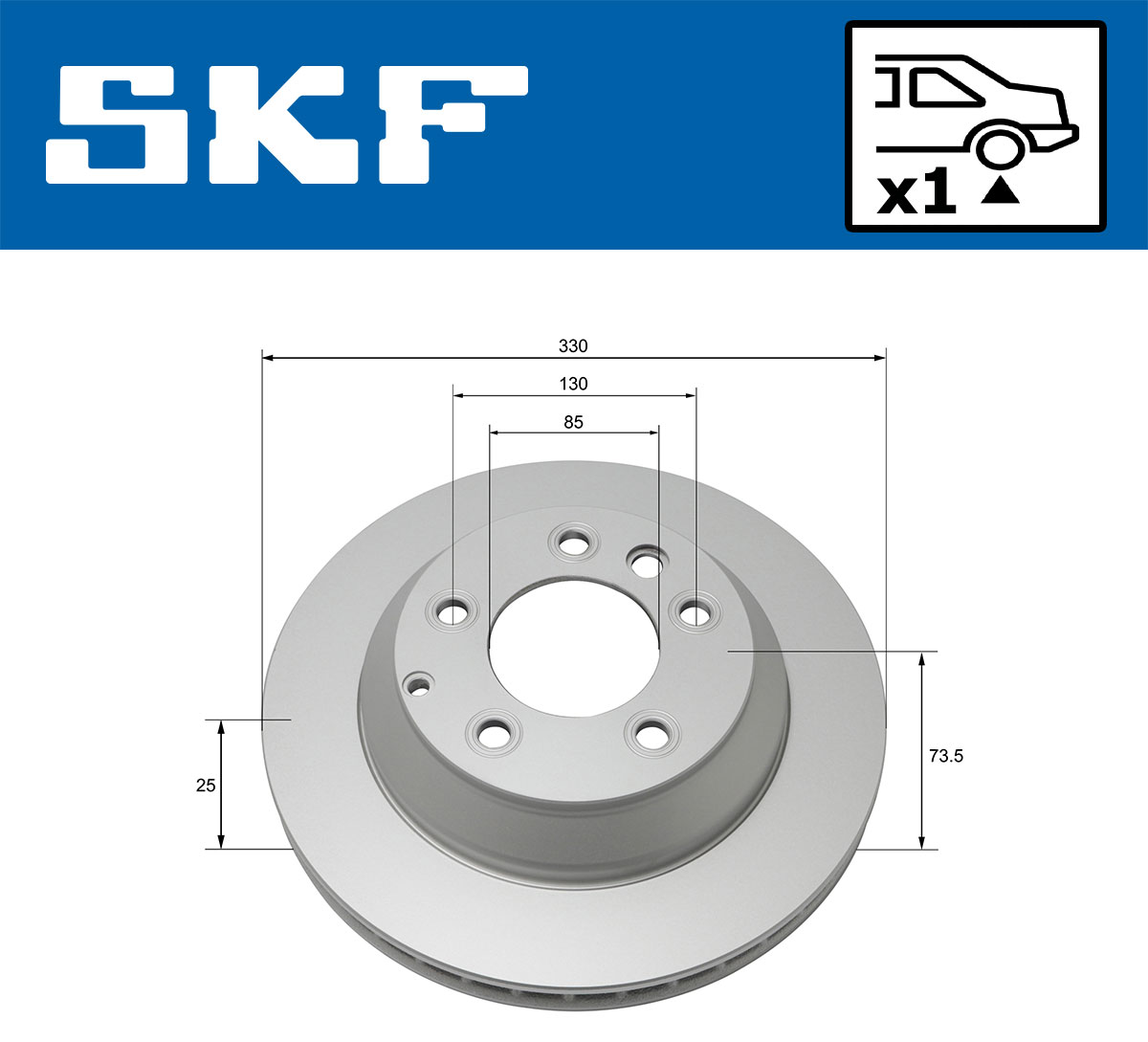 Disc frana SKF VKBD90136V1