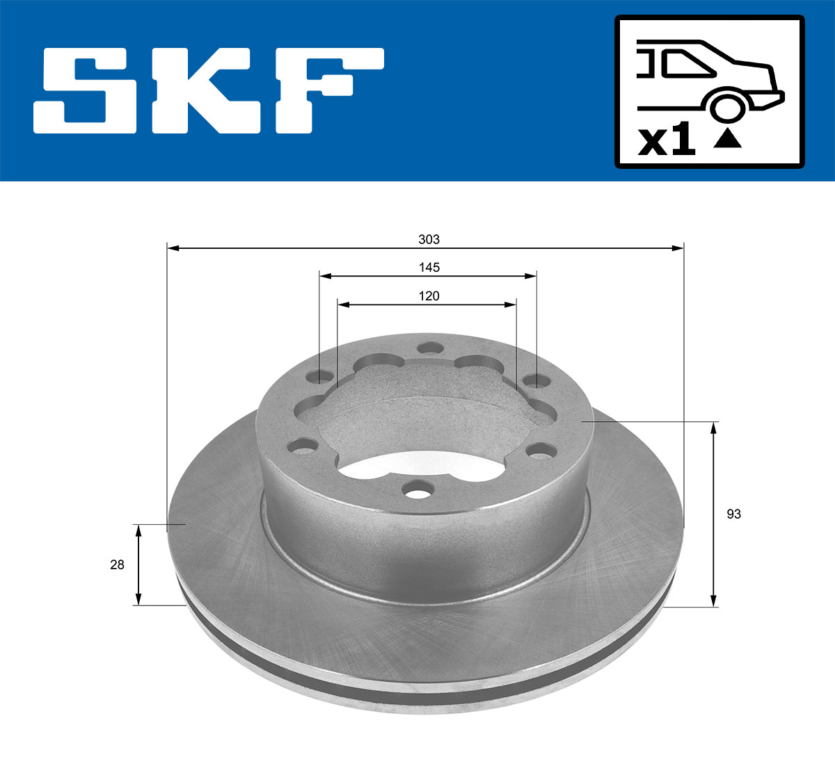 Disc frana SKF VKBD90182V1