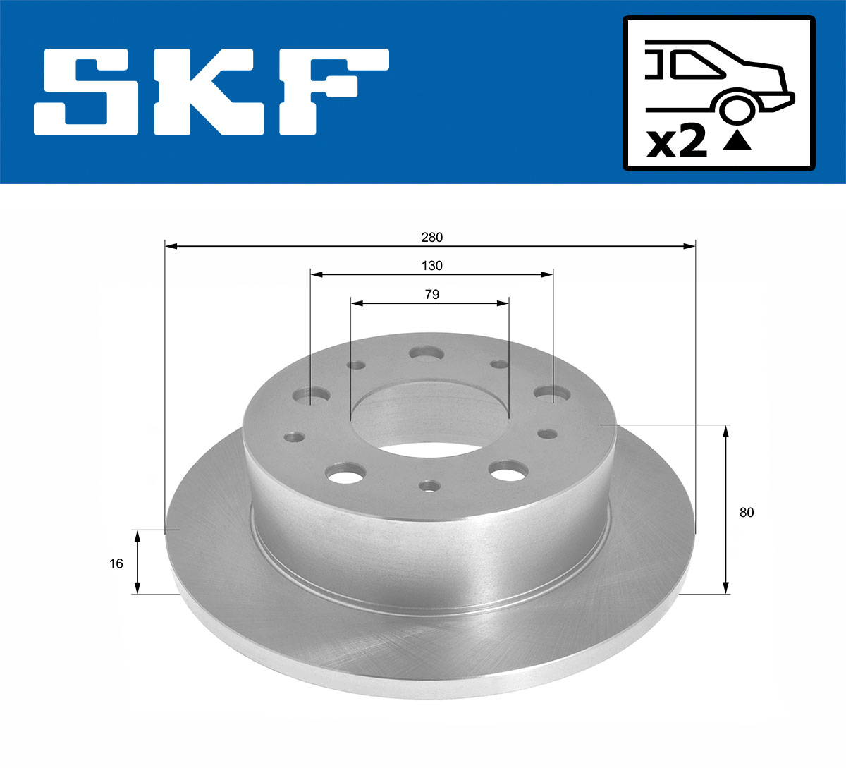 Disc frana SKF VKBD90240S2