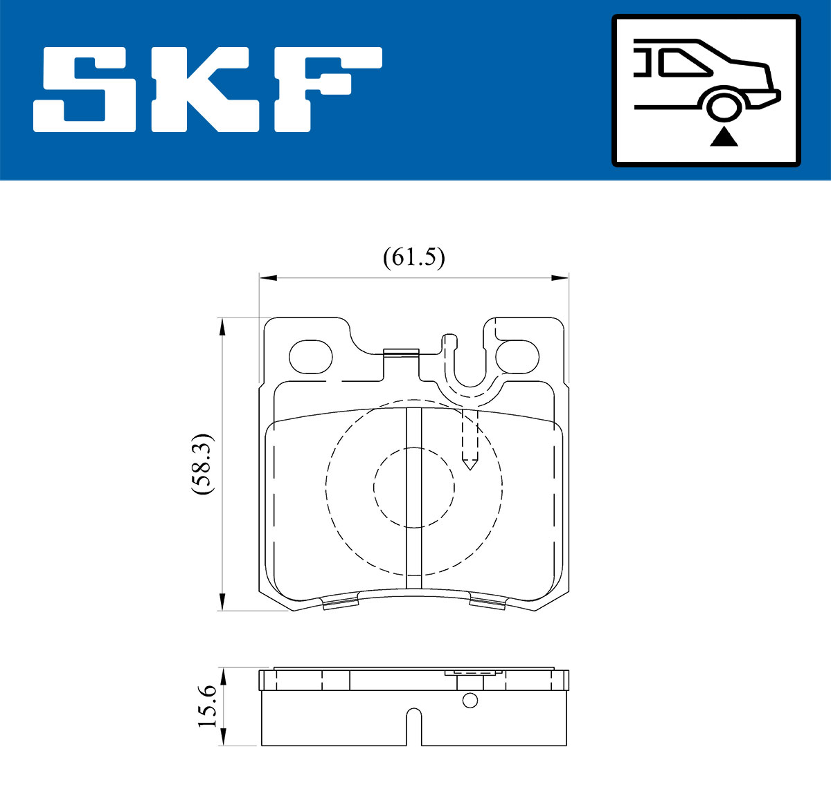 Placute frana SKF VKBP90373