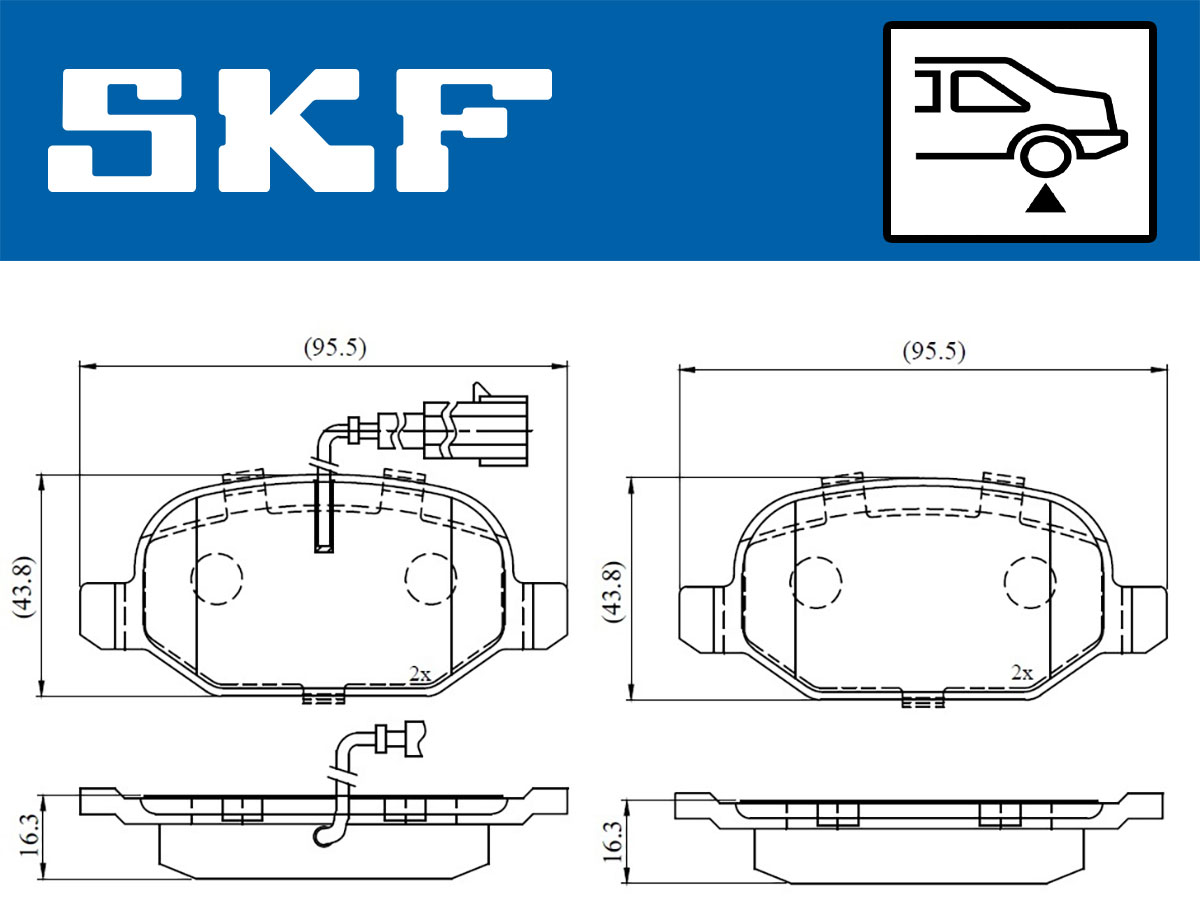 Placute frana SKF VKBP90398E