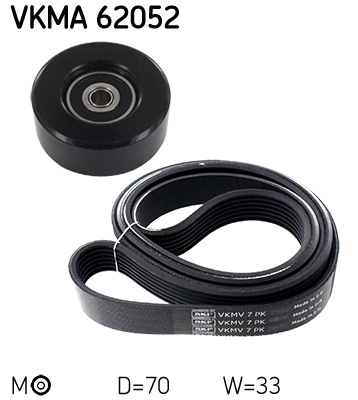 Set curea transmisie cu caneluri SKF VKMA62052