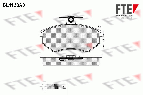 Placute frana FTE 9010035