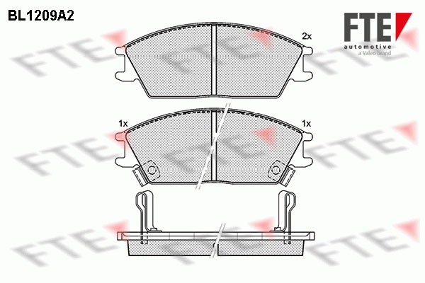 Placute frana FTE 9010062