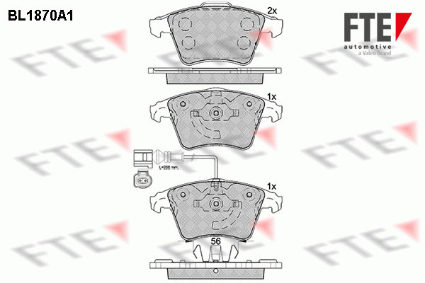 Placute frana FTE 9010450