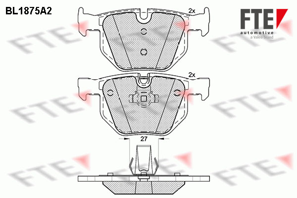 Placute frana FTE 9010459