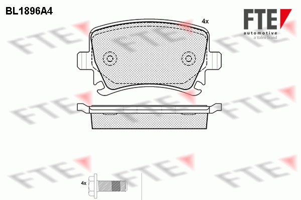 Placute frana FTE 9010484