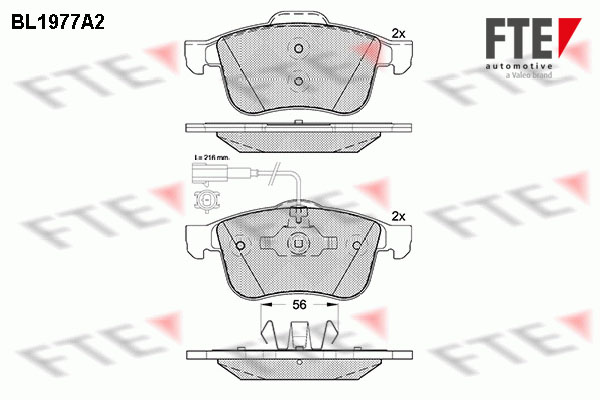 Placute frana FTE 9010567