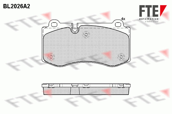 Placute frana FTE 9010614