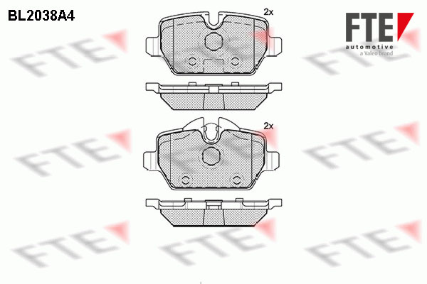 Placute frana FTE 9010623