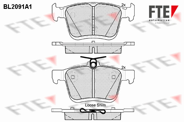 Placute frana FTE 9010676