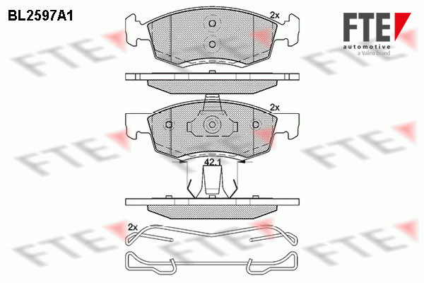 Placute frana FTE 9010848
