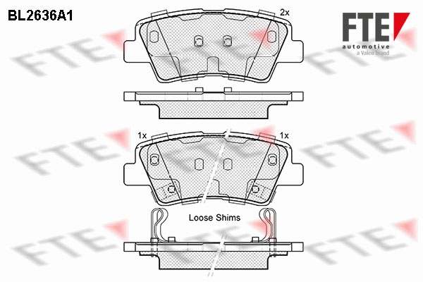 Placute frana FTE 9010881