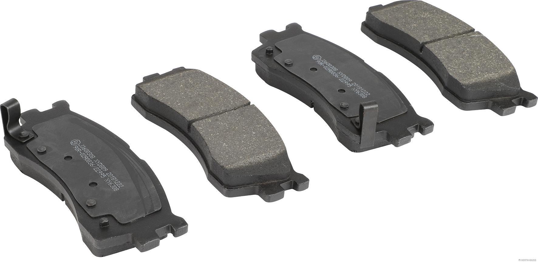 Placute frana HERTH BUSS JAKOPARTS J3600308
