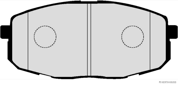 Placute frana HERTH BUSS JAKOPARTS J3600330