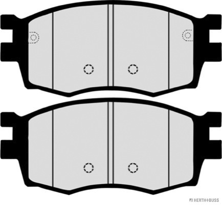 Placute frana HERTH BUSS JAKOPARTS J3600332