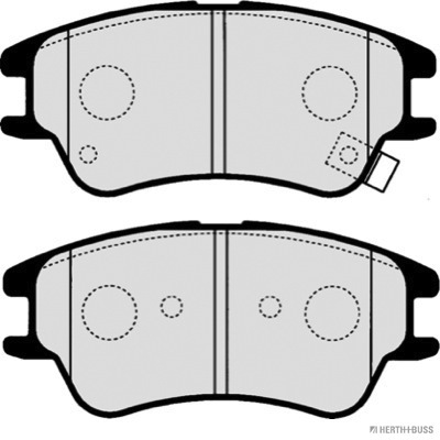 Placute frana HERTH BUSS JAKOPARTS J3600540
