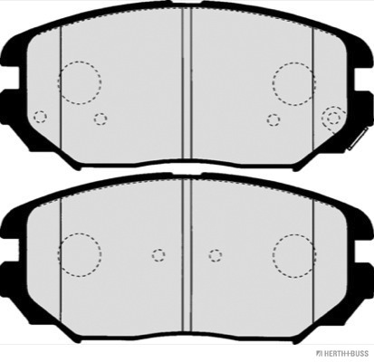 Placute frana HERTH BUSS JAKOPARTS J3600544