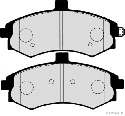 Placute frana HERTH BUSS JAKOPARTS J3600547