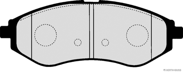 Placute frana HERTH BUSS JAKOPARTS J3600911