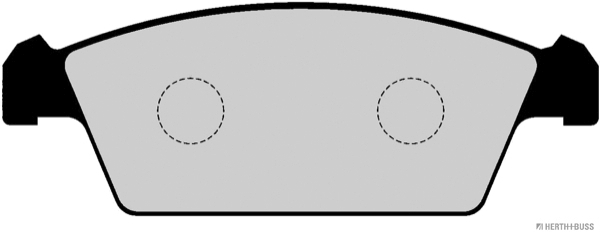 Placute frana HERTH BUSS JAKOPARTS J3600912