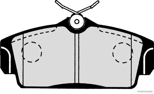 Placute frana HERTH BUSS JAKOPARTS J3601068