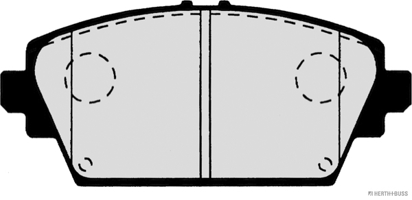 Placute frana HERTH BUSS JAKOPARTS J3601072