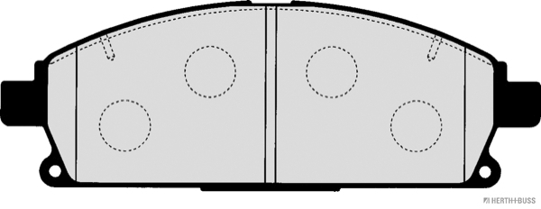 Placute frana HERTH BUSS JAKOPARTS J3601090