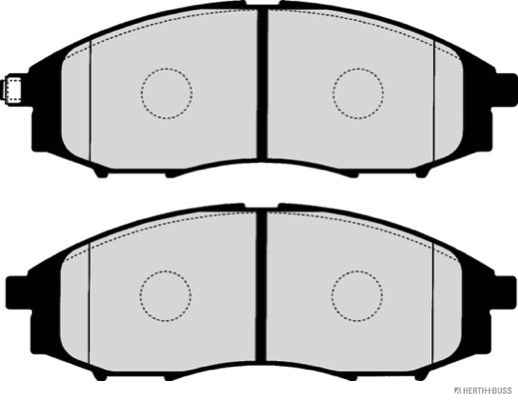 Placute frana HERTH BUSS JAKOPARTS J3601096