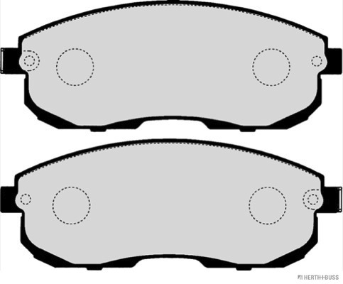Placute frana HERTH BUSS JAKOPARTS J3601097