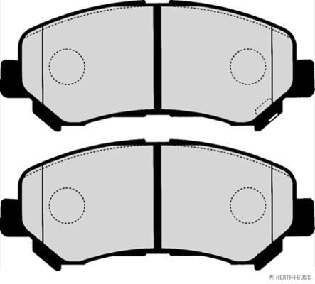 Placute frana HERTH BUSS JAKOPARTS J3601098