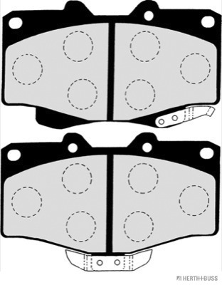 Placute frana HERTH BUSS JAKOPARTS J3602054