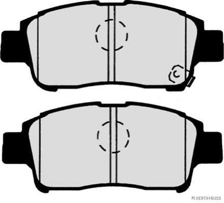 Placute frana HERTH BUSS JAKOPARTS J3602086