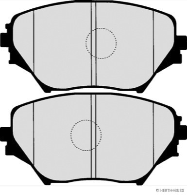 Placute frana HERTH BUSS JAKOPARTS J3602092